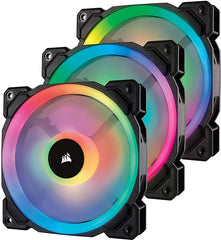 WITHOUT BOX Corsair LL120 RGB 120mm Dual Light Loop RGB LED PWM Fan — 3 Fan Pack