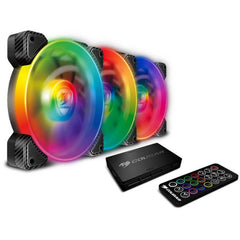 USED Cougar Vortex RGB SPB 120 PWM HDB 3 Fans Pack Cooling Kit