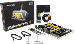 Biostar Motherboard TB250-BTC PRO Core i7/i5/i3 LGA1151 best for mining purpose