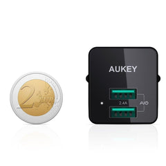 12W Universal Dual Port AiPower Mini Portable Travel Charger