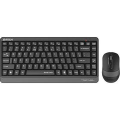 A4Tech FGS1110Q FSTYLER 2.4G Powewr Saving Multimedia Wireless (Keyboard+Mouse) - Grey