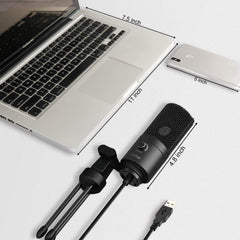 Fifine K669B USB Condenser Microphone With Volume Dial