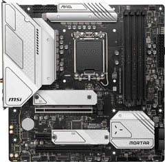MSI MAG B660M Mortar MAX WiFi DDR4 Gaming Motherboard (mATX, 12th/13th Gen Intel Core, LGA 1700 Socket, DDR4, PCIe 4, 2.5G LAN, M.2 Slots, Wi-Fi 6E)