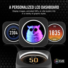 Corsair iCUE H170i ELITE LCD Display Liquid CPU Cooler (Custom IPS LCD Screen) CW-9060055-WW