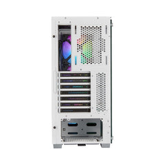 CORSAIR iCUE 220T RGB Airflow Tempered Glass Mid-Tower Smart Case — White