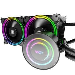 Aigo TR240 DarkFlash Symphony ARGB Liquid CPU Cooler Black - White