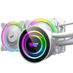Aigo TR240 DarkFlash Symphony ARGB Liquid CPU Cooler Black - White