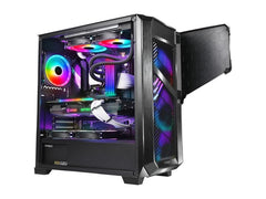 Antec Dp502 Flux Mid Tower Gaming Case  Black