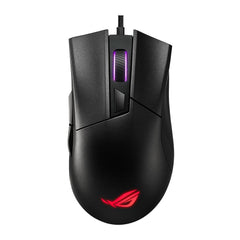 ASUS P507 ROG GLADIUS II CORE OPTICAL 6200-DPI RGB USB GAMING MOUSE)