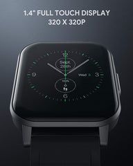 AUKEY Smartwatch Fitness Tracker 12 Activity Modes IPX6 Waterproof Black