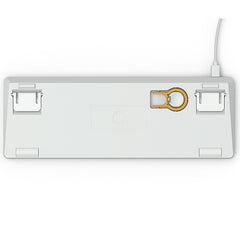 Glorious GMMK Modular Mechanical Keyboard - Compact, White Ice Edition, GLO-GMMK-COM-BRN-W