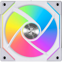 Slightly Used Lian Li UNI Fan SL-Infinity 120 RGB Daisy-Chain ARGB Fan | White - UF-SLIN120-3W - 3 x 120mm Fans