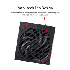 ASUS ROG Strix 850G 850W 80+ Gold Fully Modular Power Supply Black-White