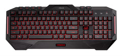 ASUS CERBERUS RED/BLUE LED BACKLIT USB GAMING KEYBOARD