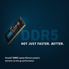 Crucial 16GB DDR5 SODIMM 4800 Memory Laptop CT16G48C40S5