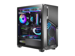 Antec Dp502 Flux Mid Tower Gaming Case  Black