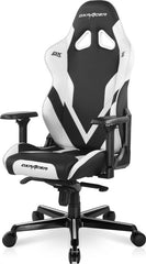 DXRacer Gaming Chair G Series PVC Leather Metal Frame 4D Armrest, Black-White | GC-G001-NW-C2-422