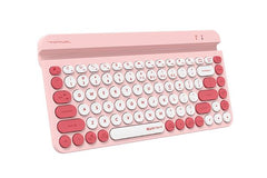 A4Tech FBK30 Fstyler 2.4G Wireless Keyboard Blackcurrant - Avocado - Raspberry - White
