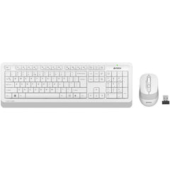 A4Tech FG1010S Fstyler 2.4G Power-Saving Wireless Desktop Set - White