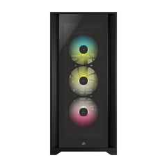 Corsair iCUE 5000X RGB Tempered Glass Mid-Tower ATX PC Smart Case Black