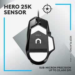 Logitech G502 X Hero Wired 25K Sensor Gaming Mouse 910-006140