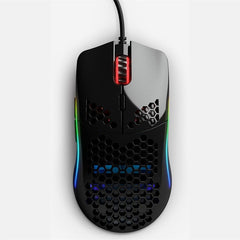 Glorious Model O Minus Glossy White Gaming Mouse RGB GOM-GWHITE - GOM-GBLACK