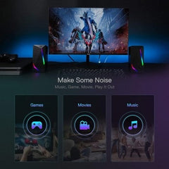 Redragon - GS510 Waltz RGB Desktop Speakers, 2.0