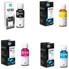 HP GT52 GT53 4 Color Set Genuine Official Ink Bottle For GT 5820 5810 410 310