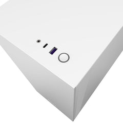 NZXT H510i Compact Mid-Tower Case with Lighting and Fan Control (Matte White)