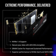 PNY 1TB SSD Single Cut - CS3140 M.2 NVMe