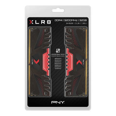PNY 32GB Kit CL16 (2x16GB) PC4-25600 Desktop Memory DDR4 3200MHz