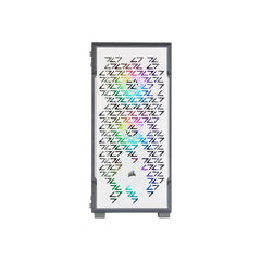 CORSAIR iCUE 220T RGB Airflow Tempered Glass Mid-Tower Smart Case — White