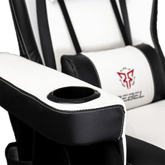 Rebel Rogue Gaming Recliner - White/Black