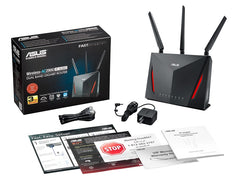 ASUS RT-AC86U Dual-Band Wireless-AC2900 Gigabit Gaming Router with WTFast Game Accelerator