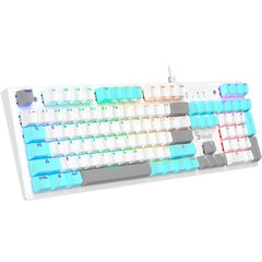 Bloody S510N RGB Gaming Keyboard BLMS Brown Switch - White Mechanical Switch Neon