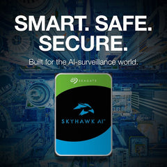 Seagate 8TB SkyHawk AI - SATA III 3.5" 7200 rpm HDD (OEM) Internal Surveillance