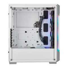 CORSAIR iCUE 220T RGB Airflow Tempered Glass Mid-Tower Smart Case — White