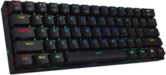 Redragon DRACONIC K530 60% Compact RGB Mechanical Keyboard Brown Switches - Black