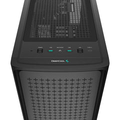 Deepcool CK560 Mid-Tower ATX Tempered Glass Gaming Case With Front Panel Airflow (Black)