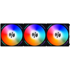 LIAN LI UNI Fan AL 120 Triple 3pcs ARGB PWM 120mm 1900RPM with controller White - Black