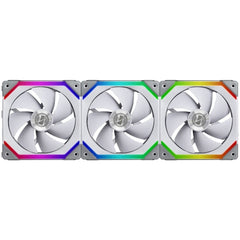 LIAN LI UNI Fan SL 120 Triple 3pcs aRGB PWM 120mm 1900RPM with controller White - Black
