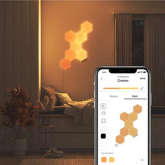 Nano Leaf Elements Wood Hexagon Starter Kit 7 Panels