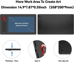 VEIKK A15 Pen Graphics Drawing Tablet 10X6 Inch Large Drawing Area
