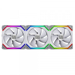 Lian Li UNI Fan SL120 3 Pack White - with Controller (ARGB 120mm LED PWM Daisy-Chain) 12UF3W