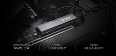 XPG GAMMIX S70 2TB M.2 2280 PCIe Gen4 x4 NVMe 1.4 7400/6800/s Internal SSD